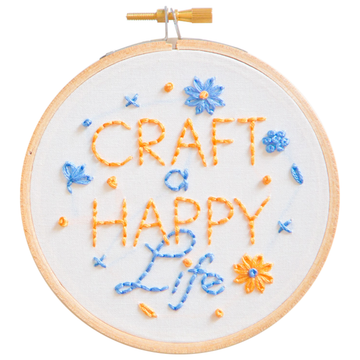 Craft a Happy Life Embroidery Wall Art - Penguin & Fish - Embroidery Kit
