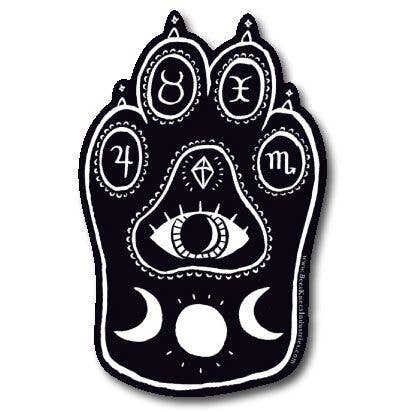 Witchcat Paw Sticker - Bee's Knees Industries