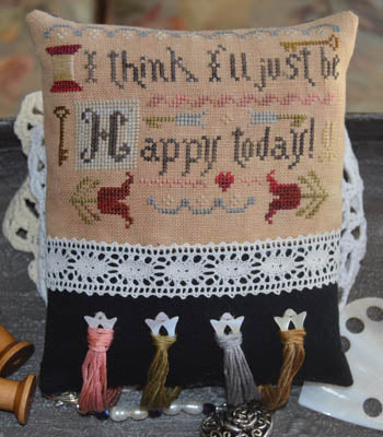 I Think I'll Just Be Happy Today - Abby Rose Designs - Cross Stitch Pattern