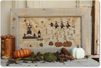Halloween Drive Lesson - Madame Chantilly - Cross Stitch Pattern