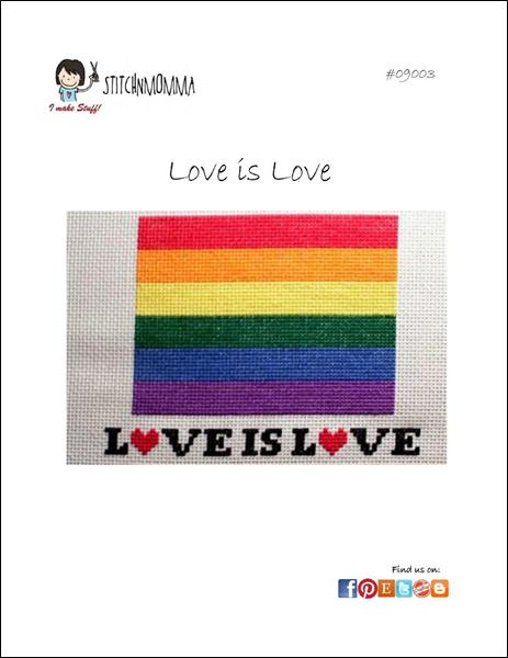Love is Love - Stitchnmomma - Cross Stitch Pattern