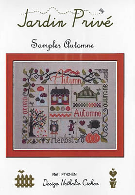 Sampler Automne (Autumn Sampler) - Jardin Privé - Cross Stitch Pattern