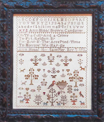 Spring Sampler Ann Hobbs 1834 - Shakespeare's Peddler - Cross Stitch Pattern