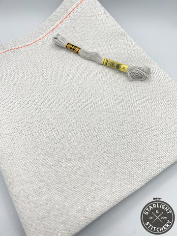18 ct Aida "White/Silver" - Zweigart - Cross Stitch Fabric