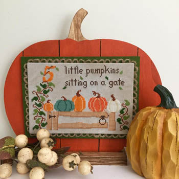 Five Little Pumpkins - Petal Pusher - Cross Stitch Pattern