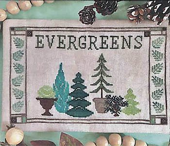 Fresh Picked Evergreens - Petal Pusher - Cross Stitch Pattern