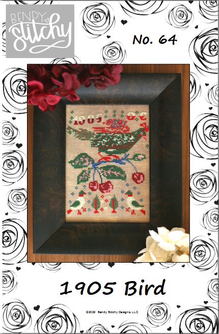 1905 Bird - Bendy Stitchy Designs - Cross Stitch Pattern