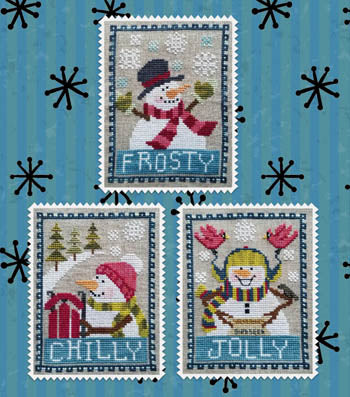 Snowman Trio - Cross Stitch Pattern