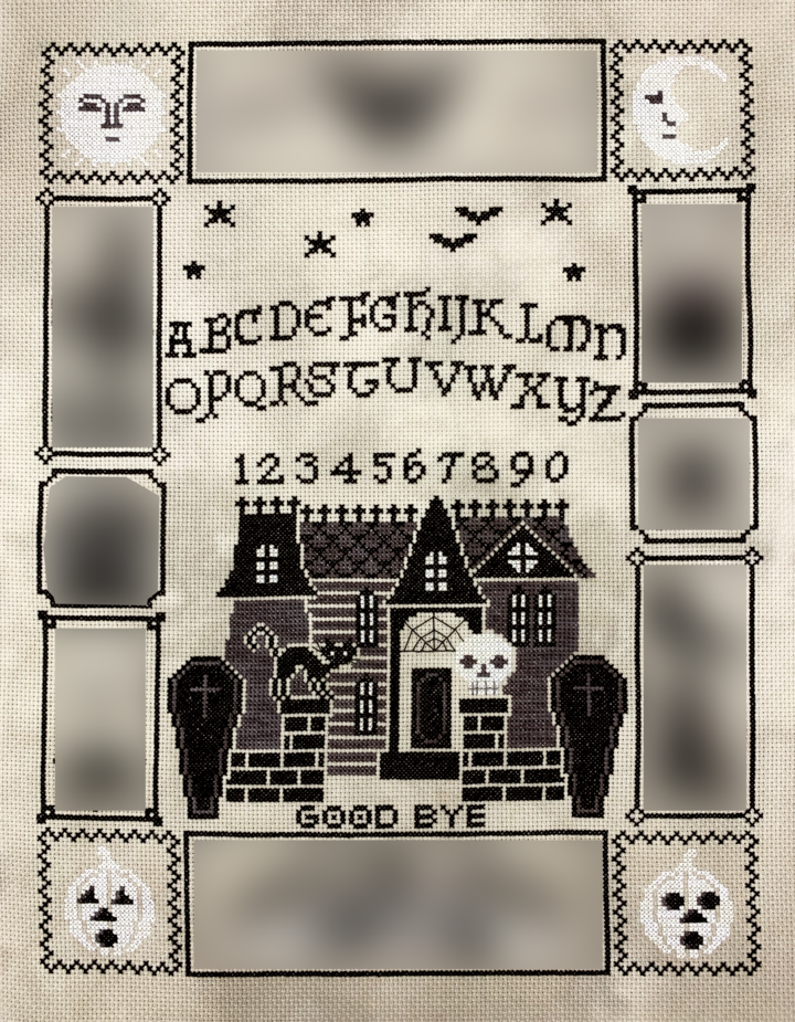 Halloween Ouija #2 - Tiny Modernist - Cross Stitch Pattern