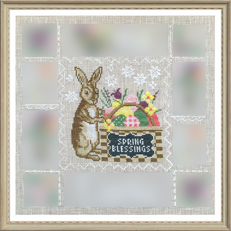 Spring Blessings #1 - Tiny Modernist - Cross Stitch Pattern