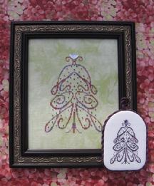 Joy Tree Ornament - M Designs - Cross Stitch Pattern
