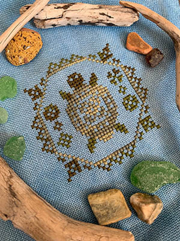 Turtle (Quirky Quaker) - Darling & Whimsy Designs - Cross Stitch Pattern