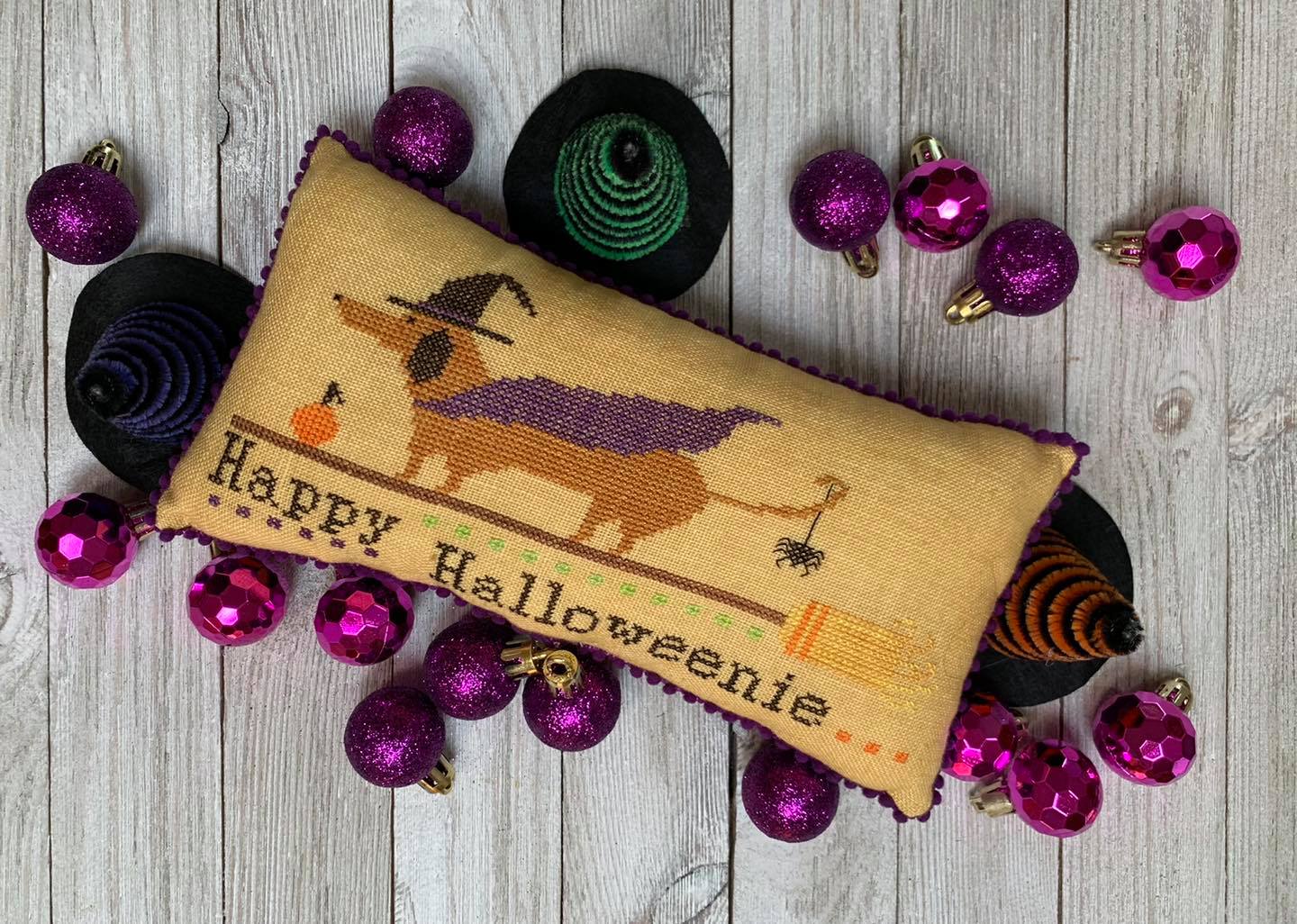 Happy Halloweenie - Needle Bling Designs - Cross Stitch Pattern