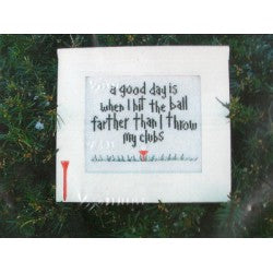 Throw My Clubs - Angel Stitchin - Cross Stitch Pattern