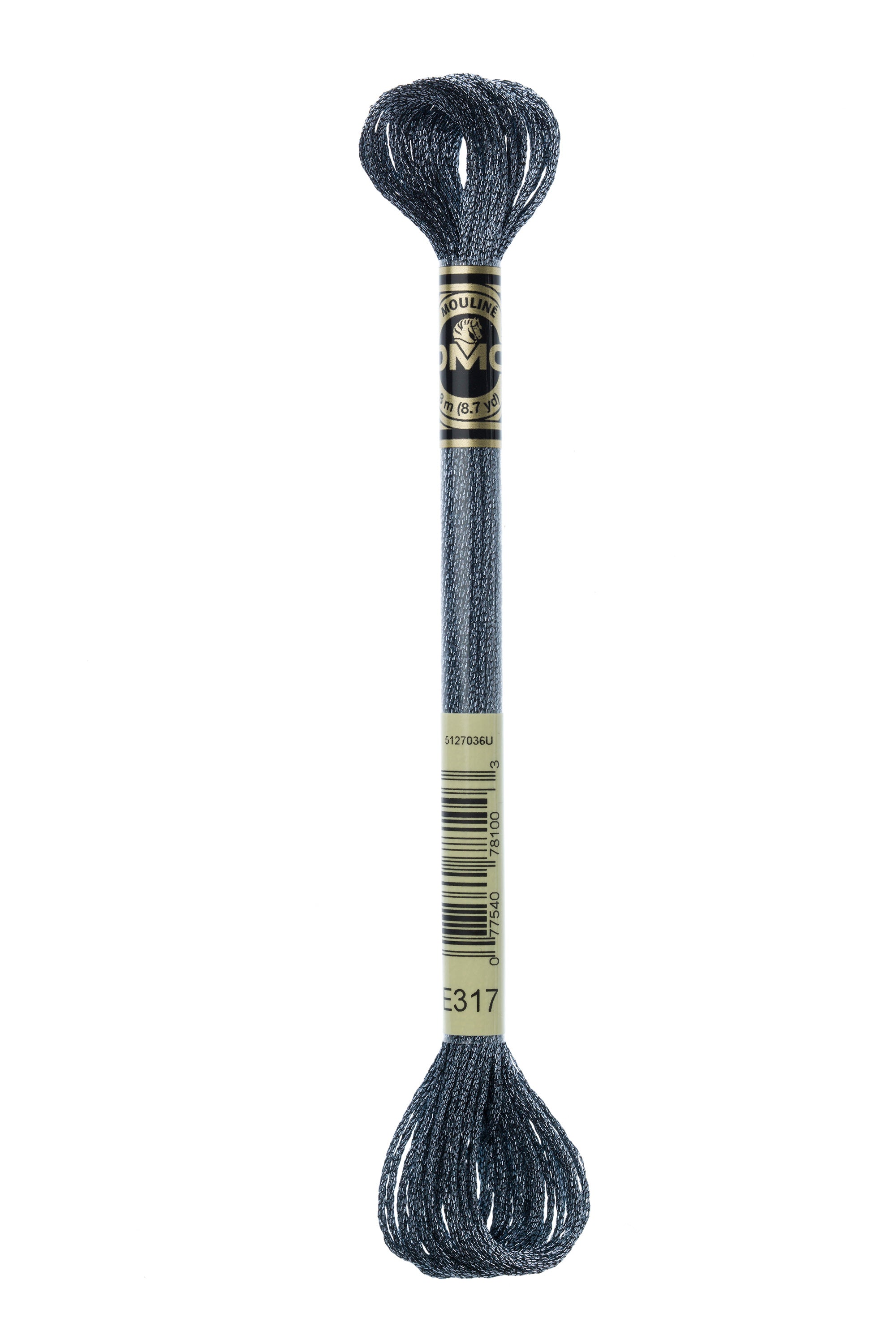 E317 Light Effects - Titanium/Dark Silver - DMC Embroidery Floss
