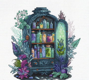 Apothecary Cabinet - Les Petites Croix de Lucie - Cross Stitch Pattern