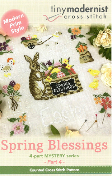 Spring Blessings #4 - Tiny Modernist - Cross Stitch Pattern