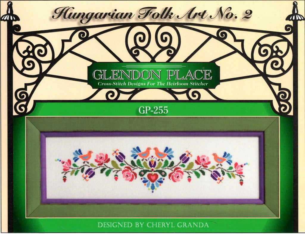 Hungarian Folk Art No. 2 - Glendon Place - Cross Stitch Pattern