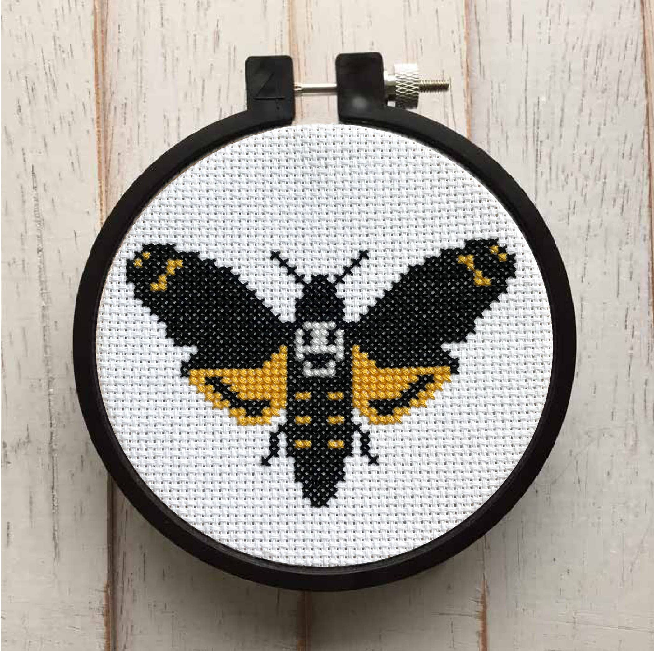 Moth Cross Stitch Kit - Spot Colors