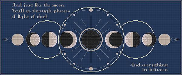 Moon Phases - Artists Alley - Cross Stitch Patterns