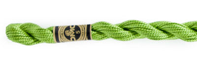 Pearl Cotton Size 5 - 470 (Light Avocado Green) - DMC Embroidery Floss