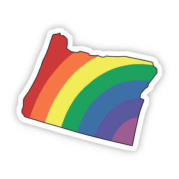 Oregon Rainbow Sticker - Big Moods