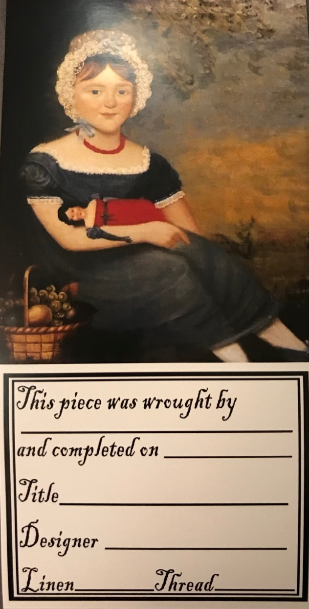 Needlework Labels Early Portraits Kathy Barrick The Starlight