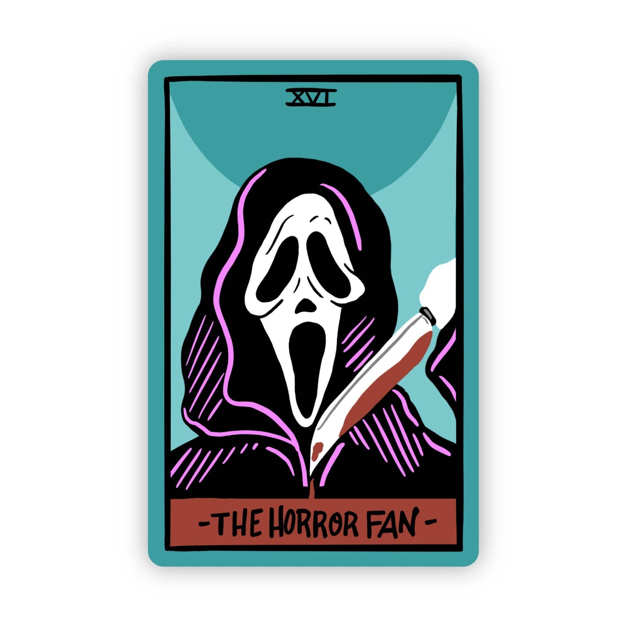 "The Horror Fan" Tarot Card Sticker - Big Moods