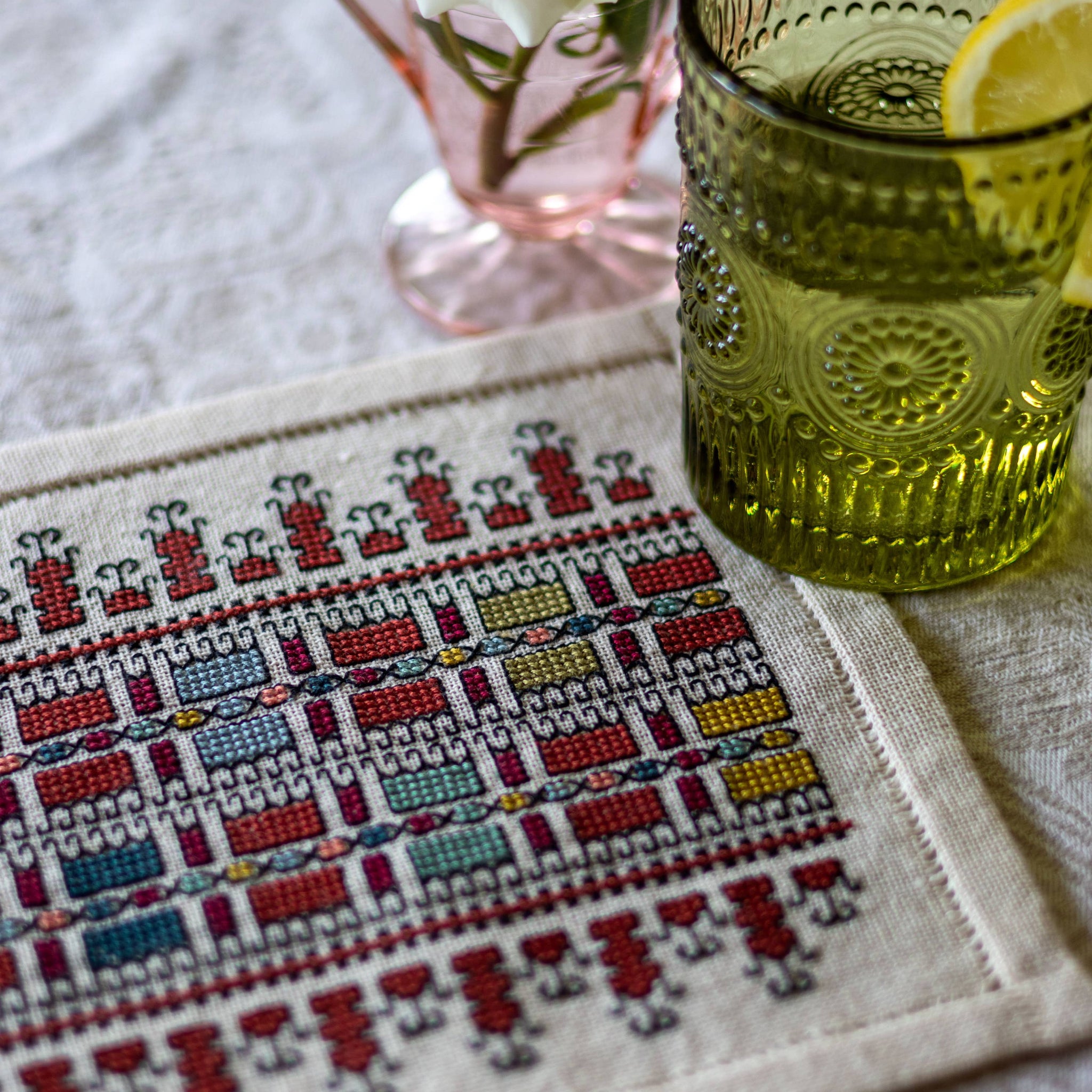 Iris' Paintbox BitKit - Avlea Folk Embroidery - Cross Stitch Kit