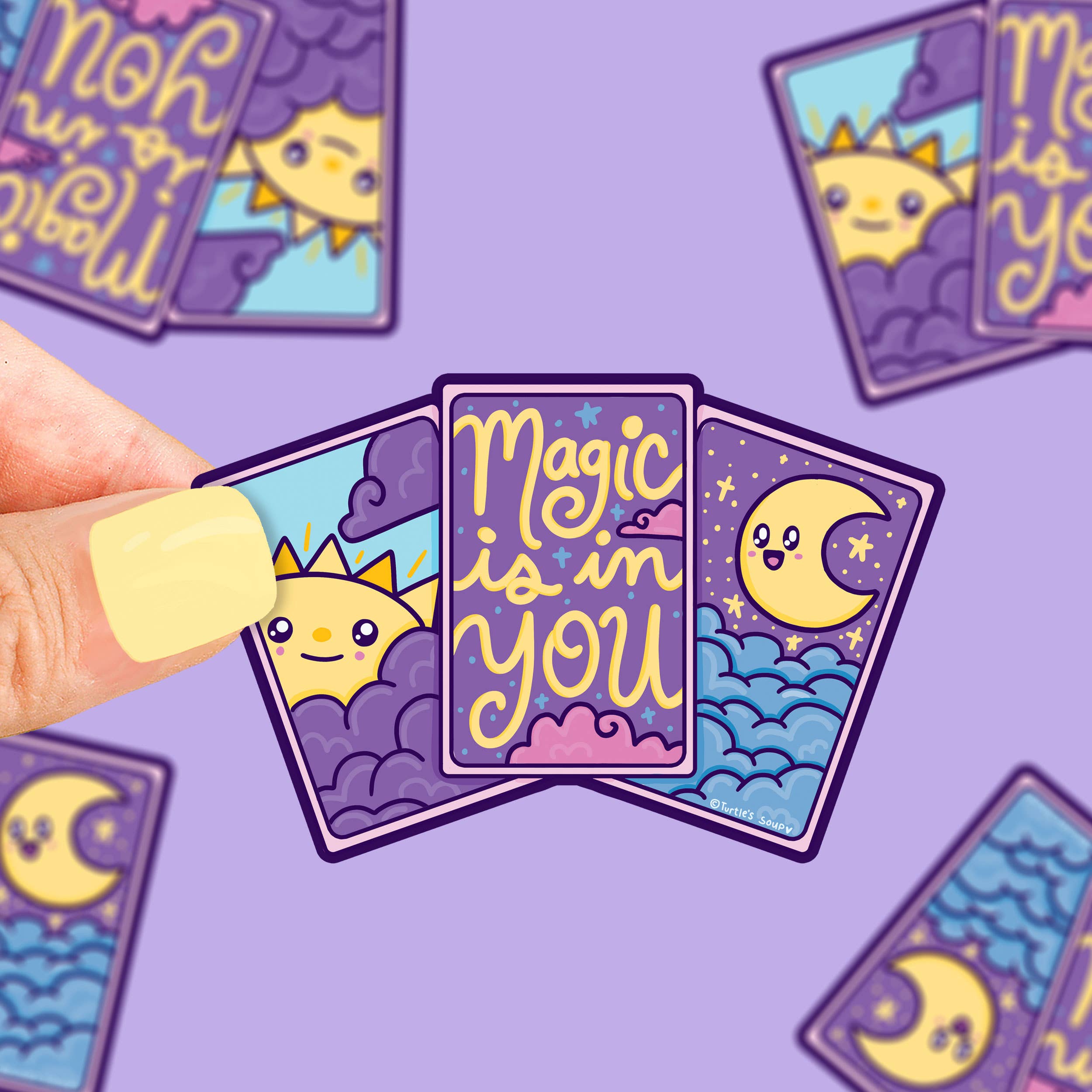 Magic Is In You Tarot Cards Sticker - Turtle's Soup