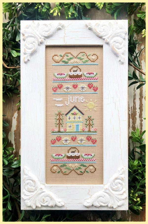 June Sampler (Sampler of the Month #6) - Country Cottage Needleworks