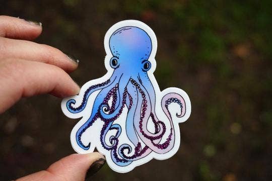 Octopus Sticker - Ocean Sticker - Big Moods