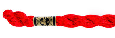 Pearl Cotton Size 5 - 666 (Bright Red) - DMC Embroidery Floss