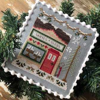 Skate and Sled Shop (Snow Village #2) - Country Cottage Needleworks - Cross Stitch Pattern