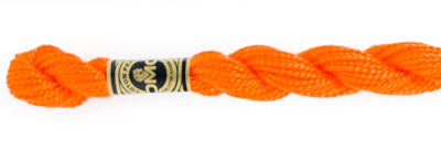 Pearl Cotton Size 3 - 740 (Tangerine) - DMC Embroidery Floss