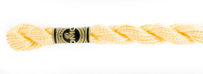 Pearl Cotton Size 3 - 744 (Pale Yellow) - DMC Embroidery Floss