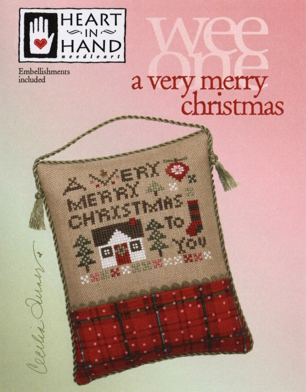 A Very Merry Christmas (Wee Ones) - Heart in Hand - Cross Stitch Pattern