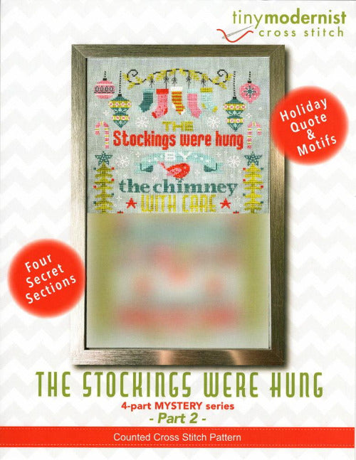 The Stockings Were Hung #2 - Tiny Modernist - Cross Stitch Pattern