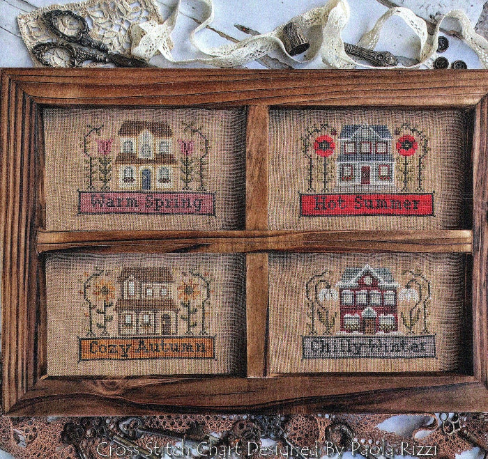 Seasons Houses - PuntiniPuntini - Cross Stitch Pattern