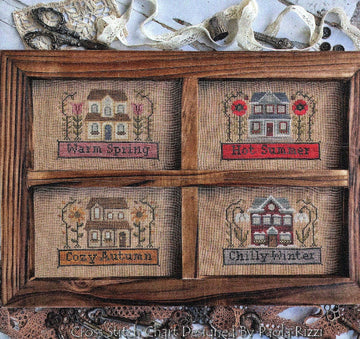 Seasons Houses - PuntiniPuntini - Cross Stitch Pattern
