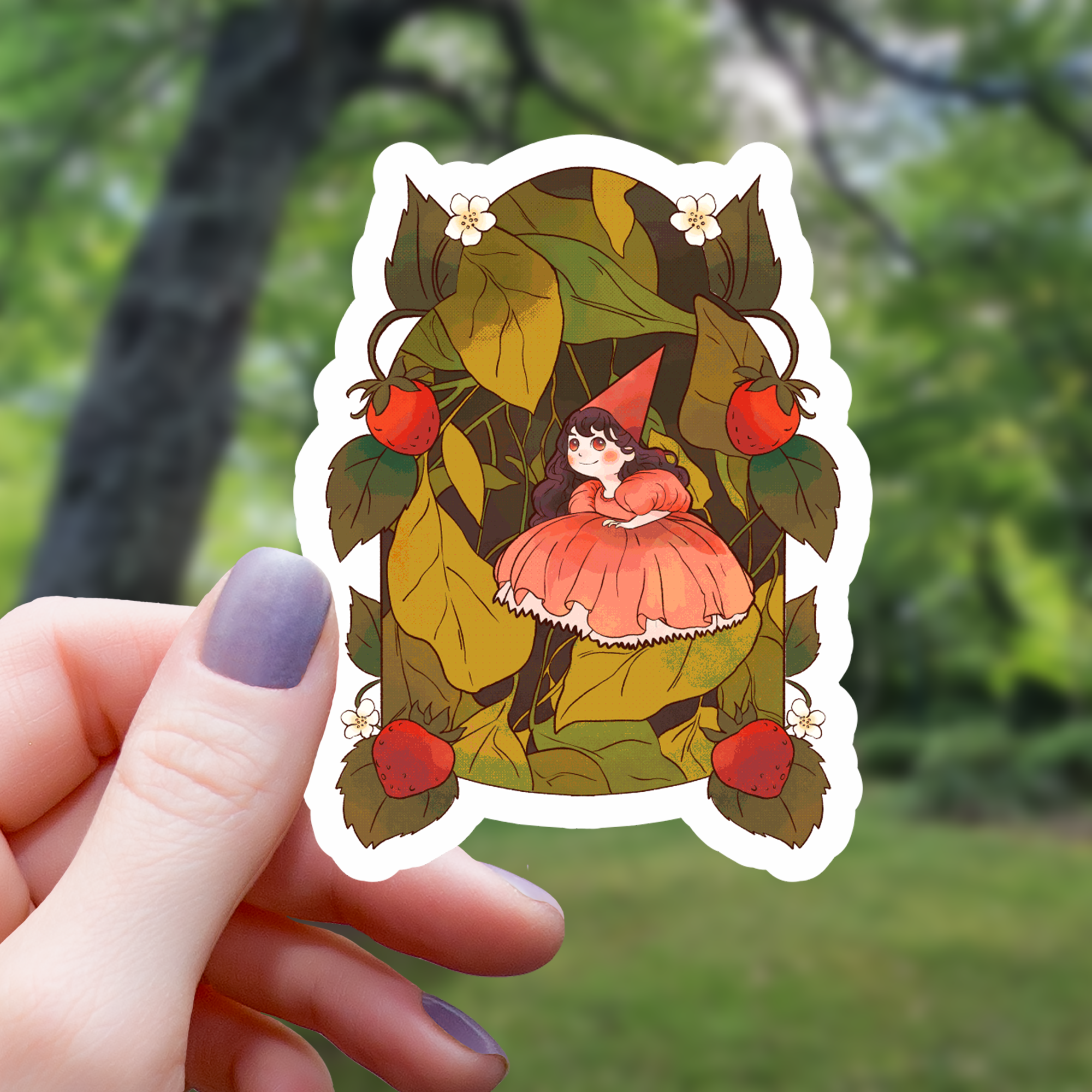 Strawberry Fairy Sticker - Mimic Gaming Co