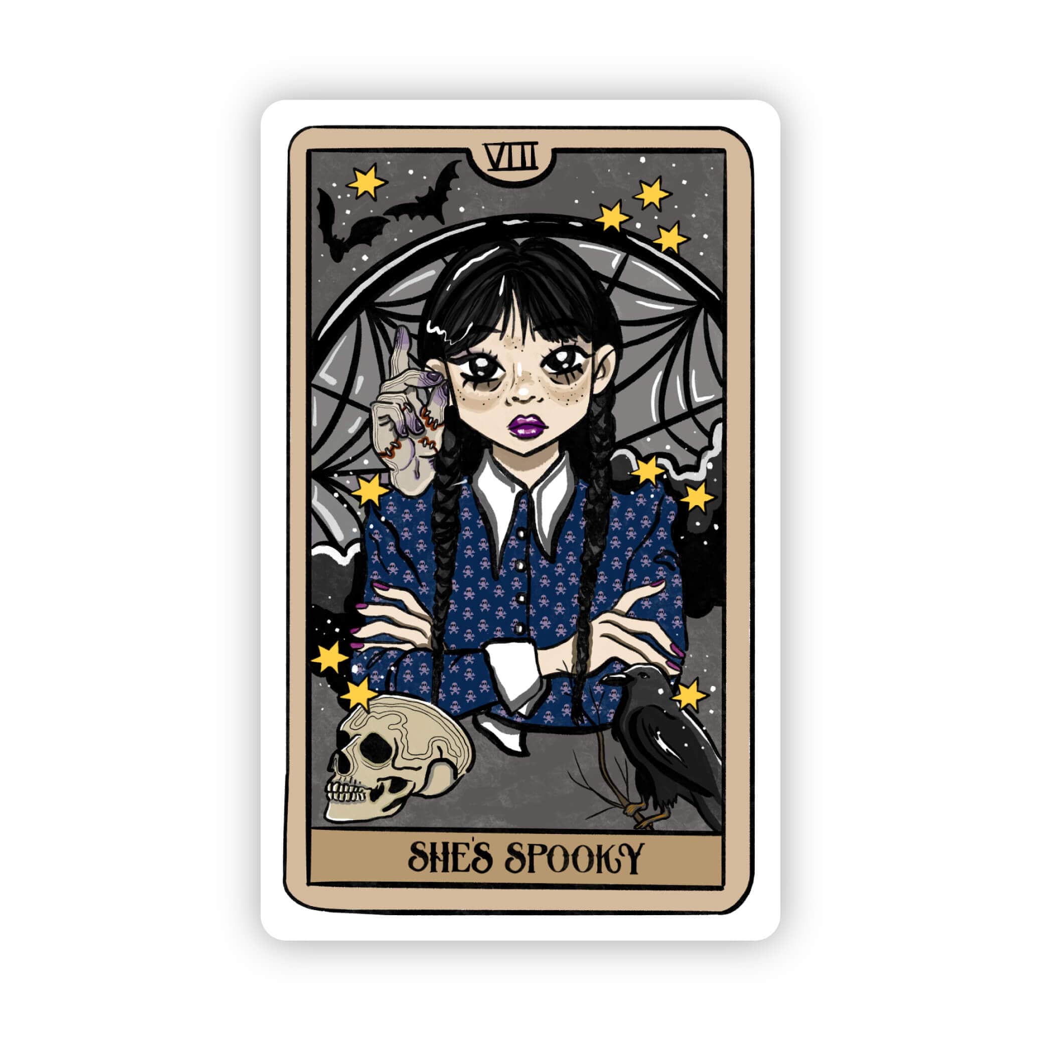 "She's Spooky" Tarot Card Sticker - Big Moods