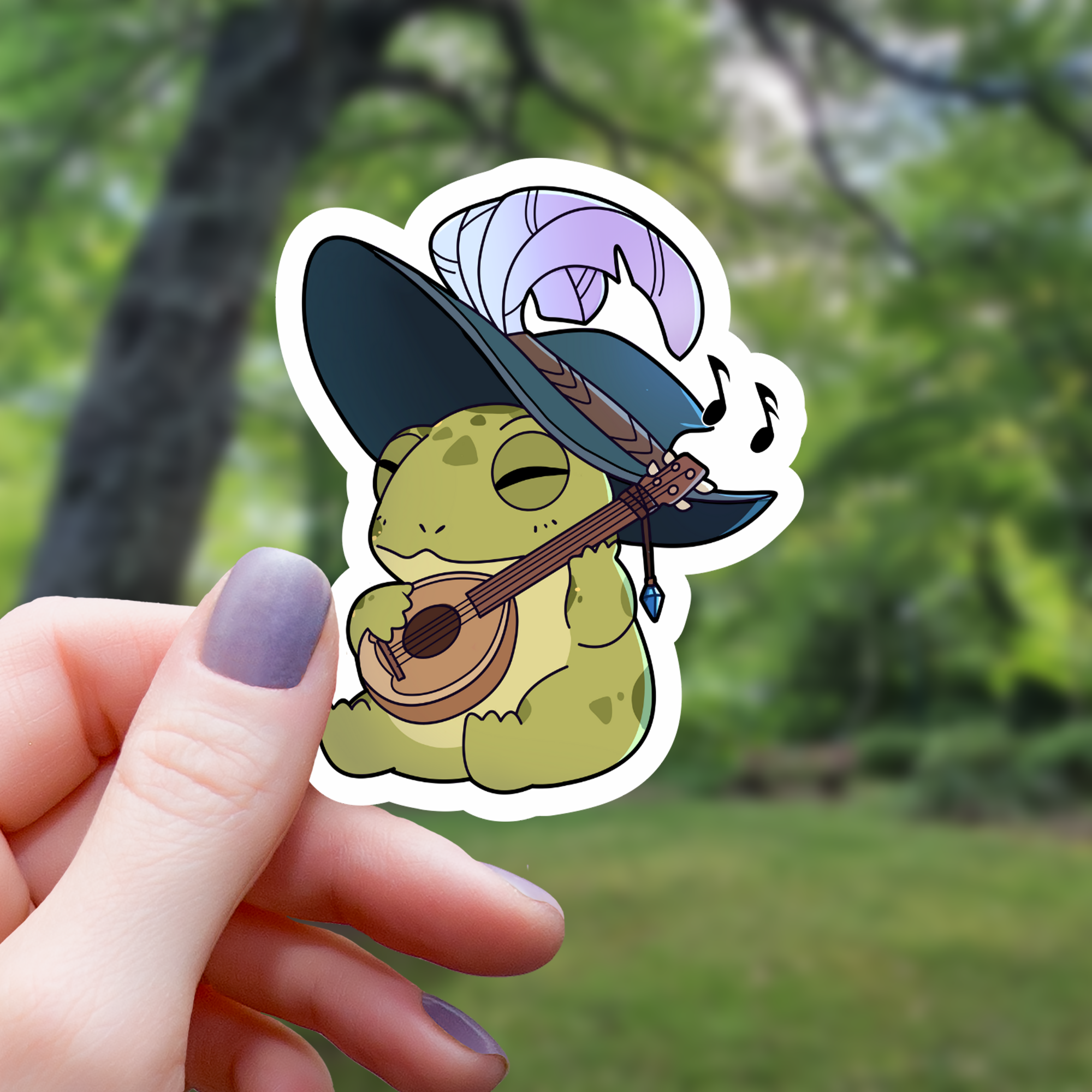 Frog Bard Sticker - Mimic Gaming Co
