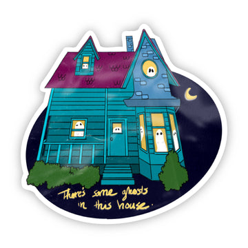 Ghost House Halloween Sticker - Big Moods
