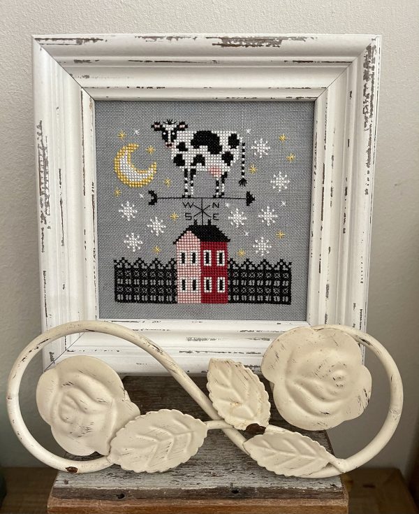 The Cow that Missed the Moon (The Moo the Merrier) - Fox and Rabbit Designs - Cross Stitch Pattern