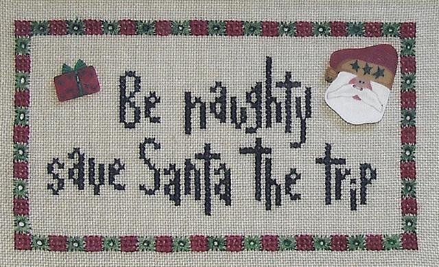 Be Naughty 2 - Angel Stitchin - Cross Stitch Pattern