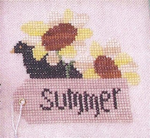 Summer Tag - Angel Stitchin - Cross Stitch Pattern