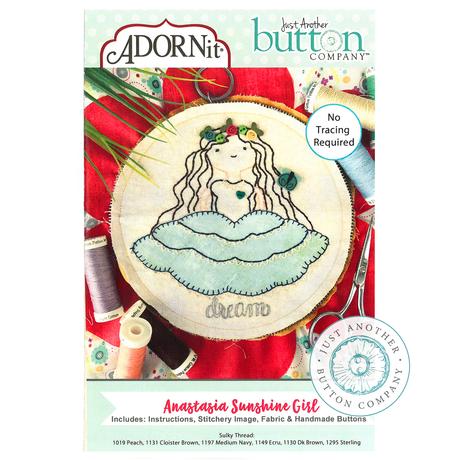 Anastasia Sunshine Girl - Just Another Button Company - Embroidery Kit