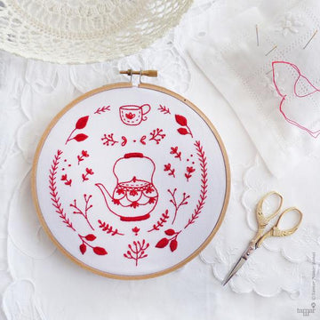Antique Red Kettle - Tamar Nahir-Yanai - Embroidery Kit