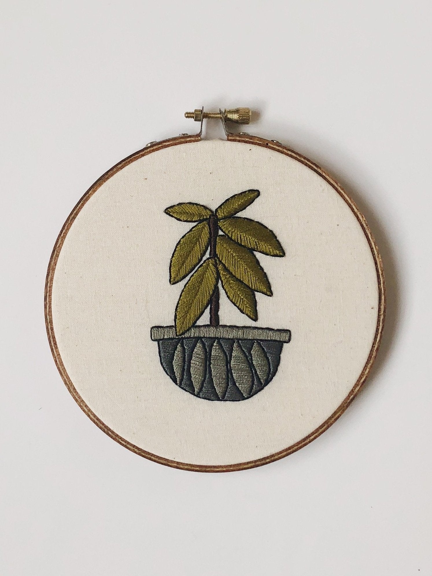 Rubber Tree - Thistle & Thread Design - Embroidery Kit